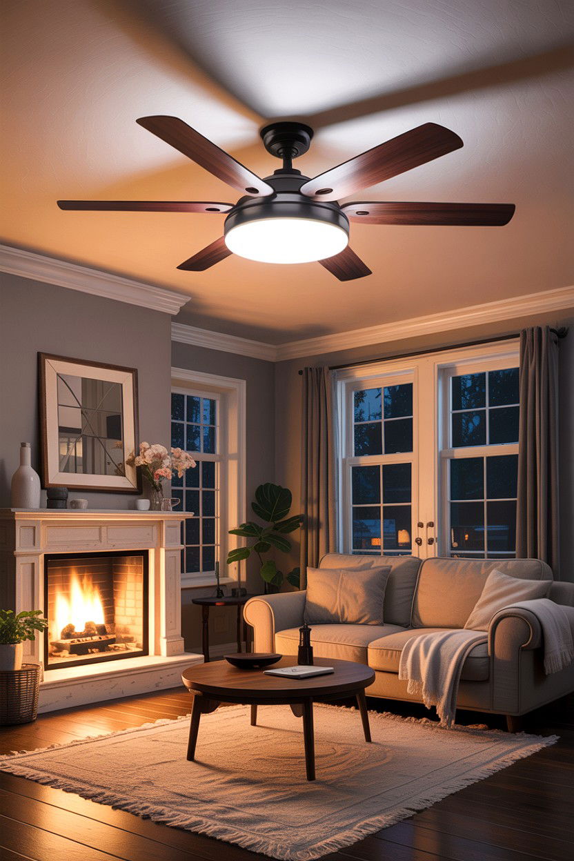 Dimmable light ceiling fan - 30 living room fans