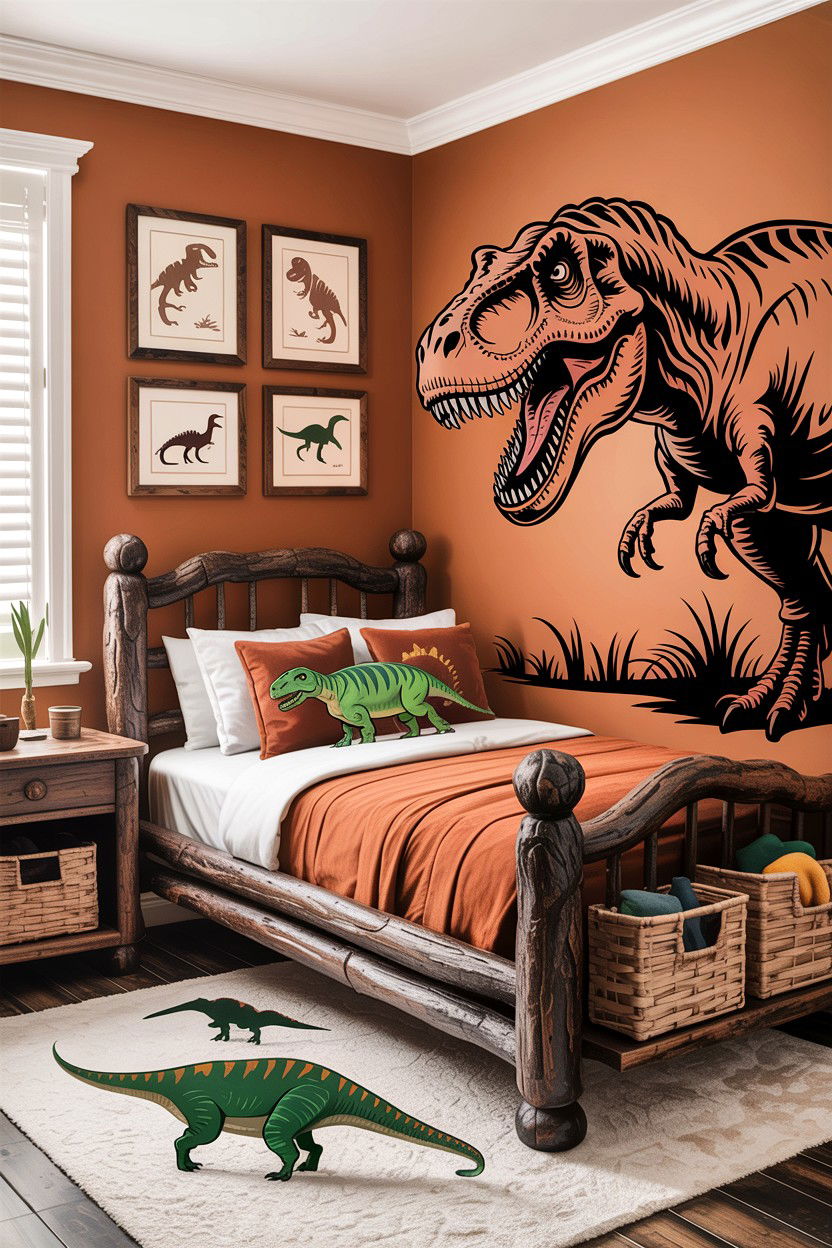 Dinosaur Themed Bedroom - 30 boys bedroom ideas