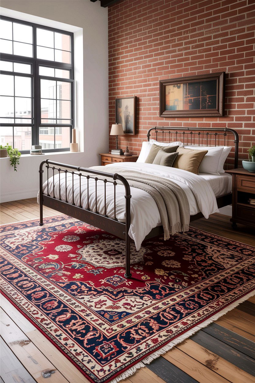 Distressed Persian Rug Bedroom - 30 bedroom Persian rugs