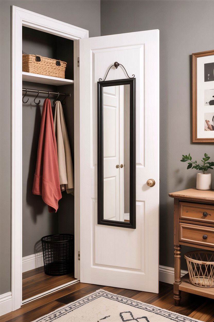 Door Mounted Mirror - 30 bedroom full length mirrors