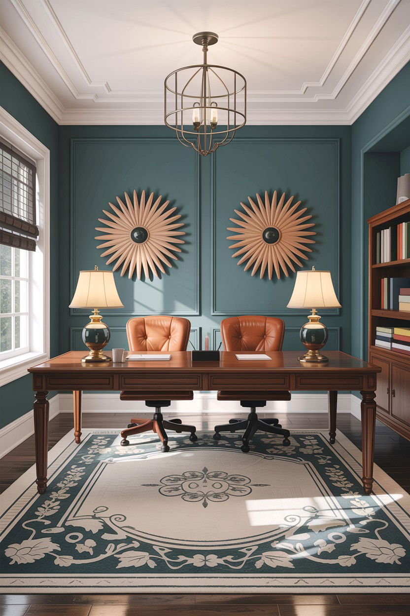 Double Desk - 30 bedroom study desk ideas