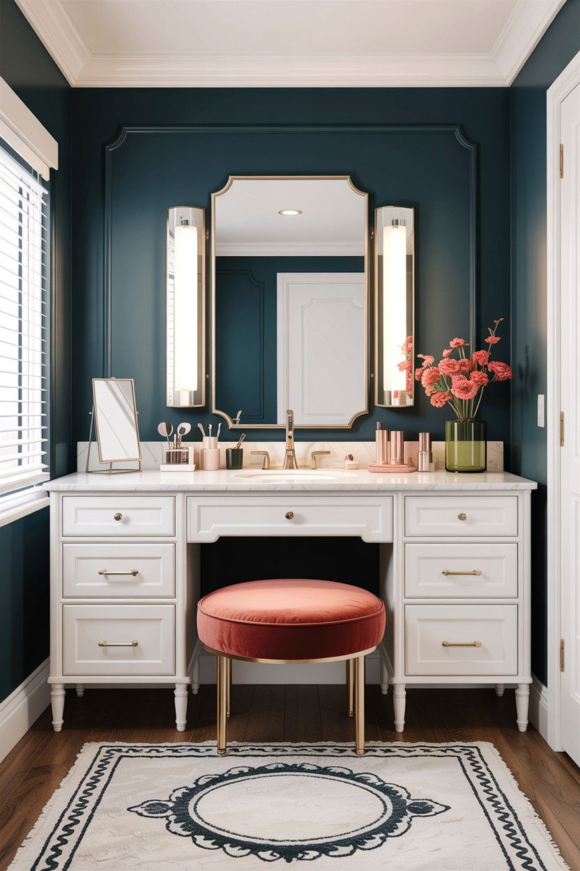 Double Drawer Vanity - 30 bedroom vanity tables