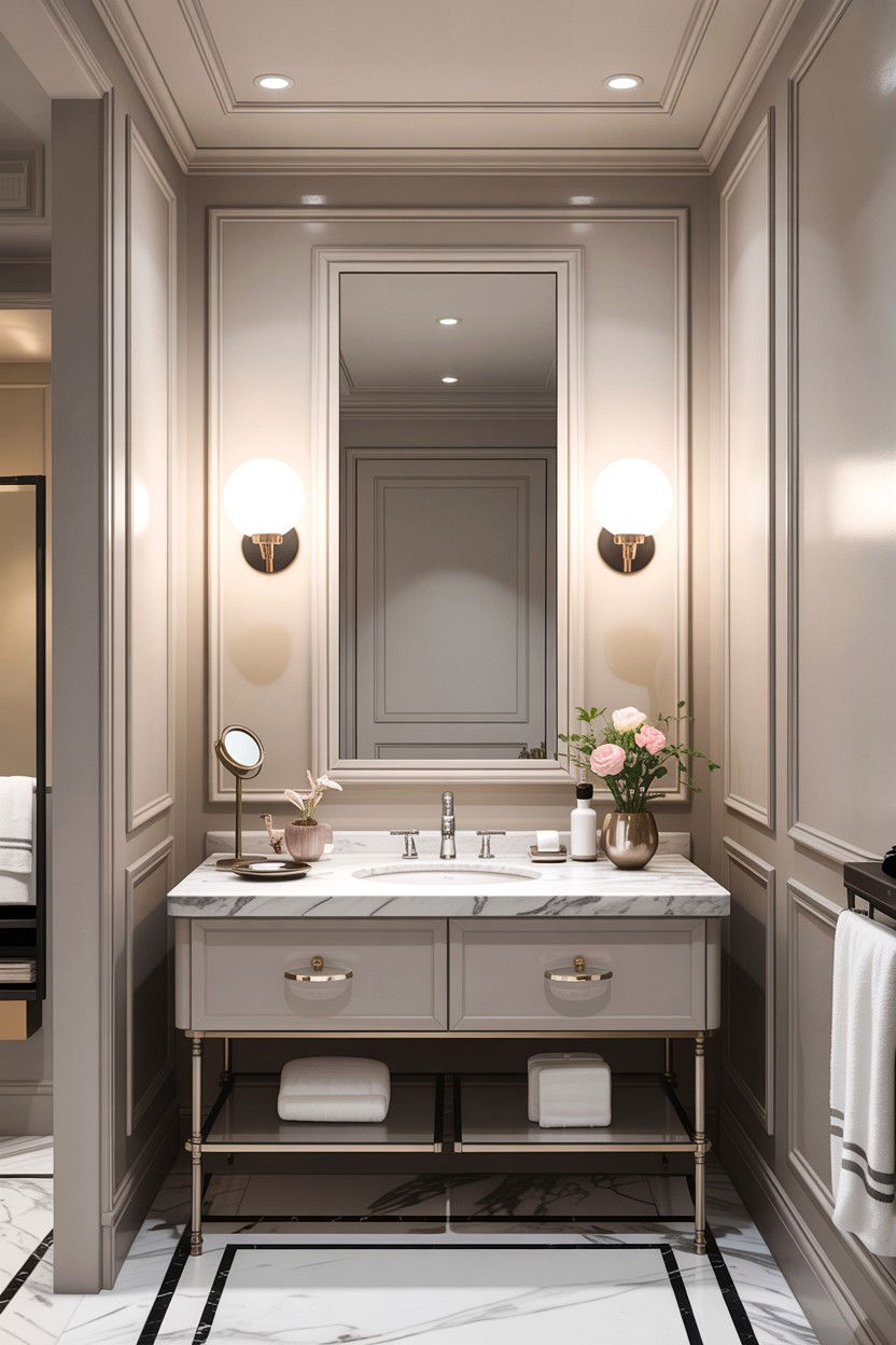 Double Globe Vanity Light - 30 bedroom globes