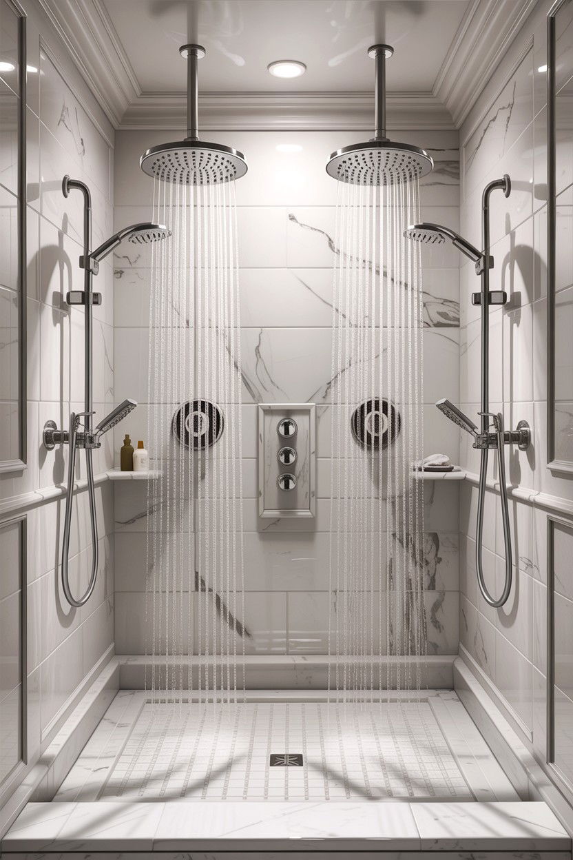 Double Shower Head - 30 HGTV bathroom ideas