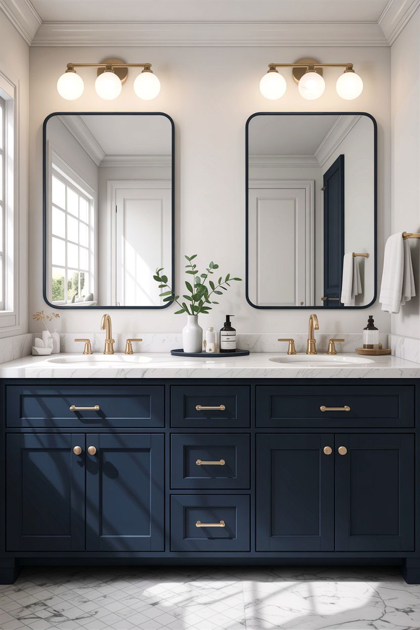 Double Sink Vanity - 30 custom bathroom vanity ideas