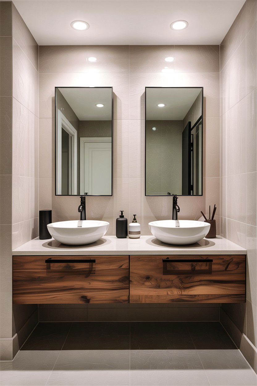 Double Sink Vanity - 30 jaw-dropping bathroom ideas