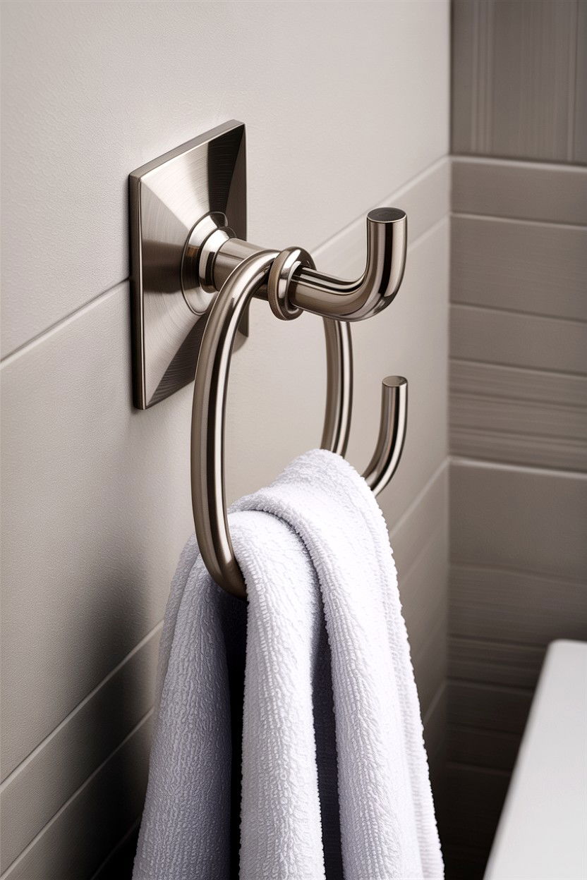 Double Towel Hook - 30 guest bathroom essentials
