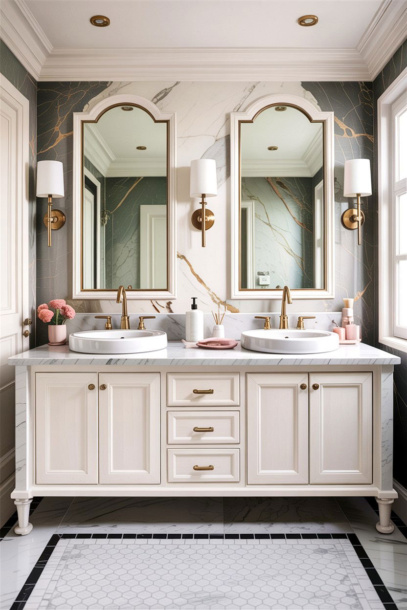Double Vanity Bathroom - 30 designer bathroom ideas