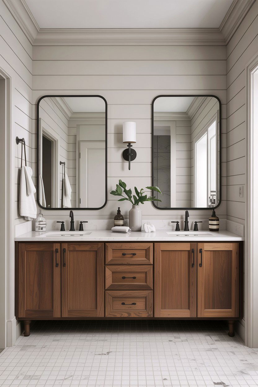Double Vanity Frameless Mirrors - 30 frameless bathroom mirror ideas