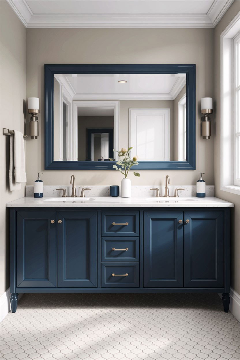 Double vanity spacing - 30 bathroom design rules