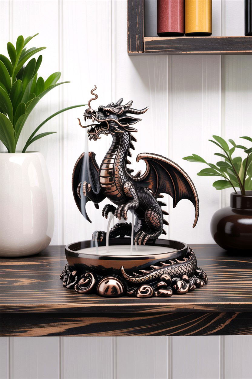Dragon Backflow Incense Burner - 30 bedroom incense holders
