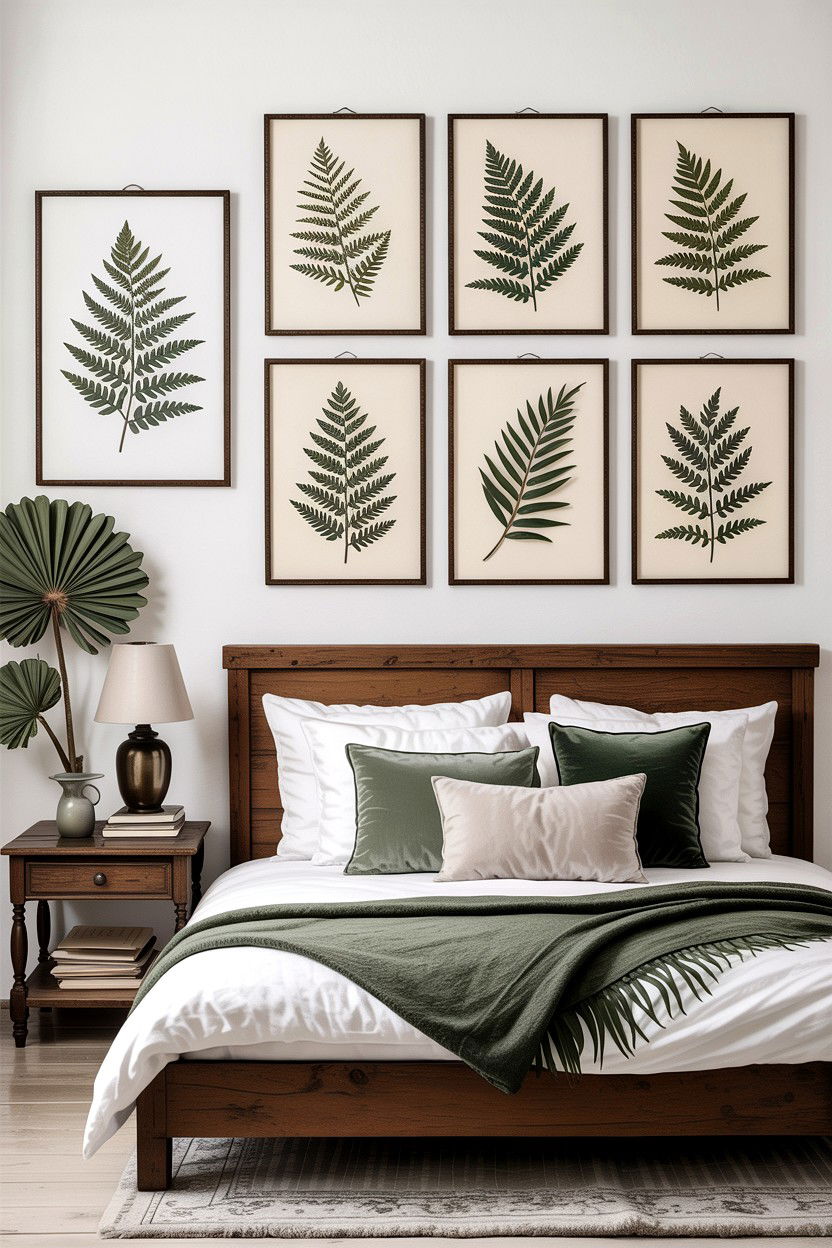 Dried Fern Art - 30 bedroom dried flowers