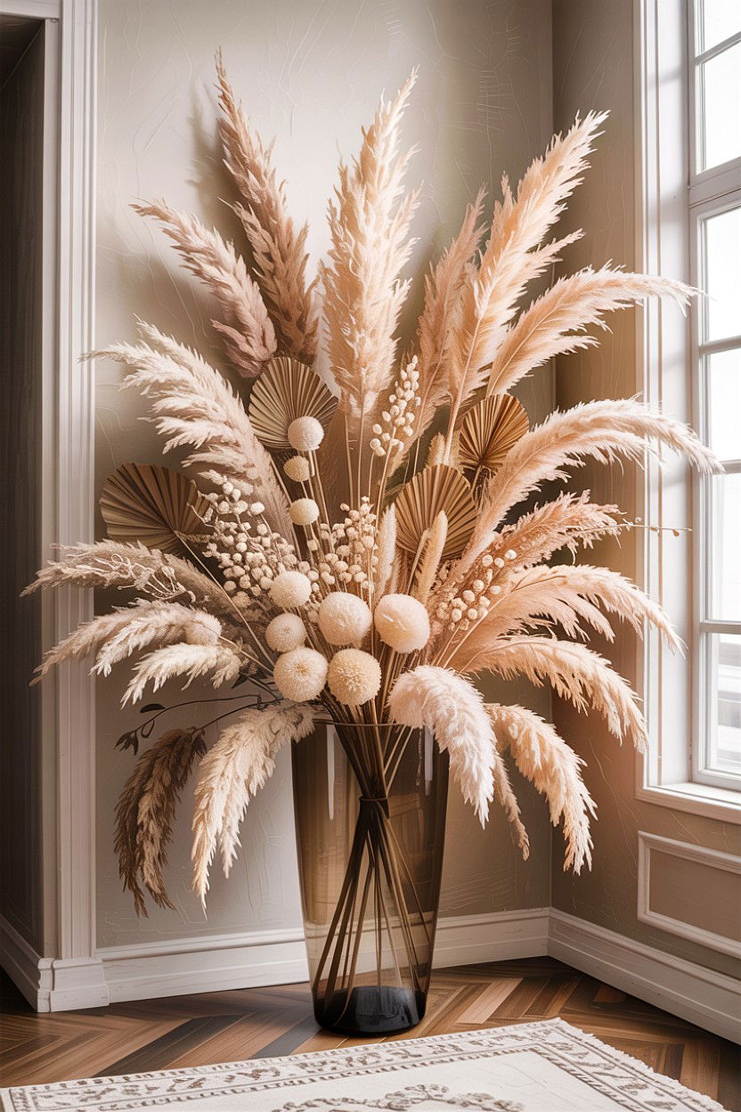 Dried Flower - 30 living room decorative objects