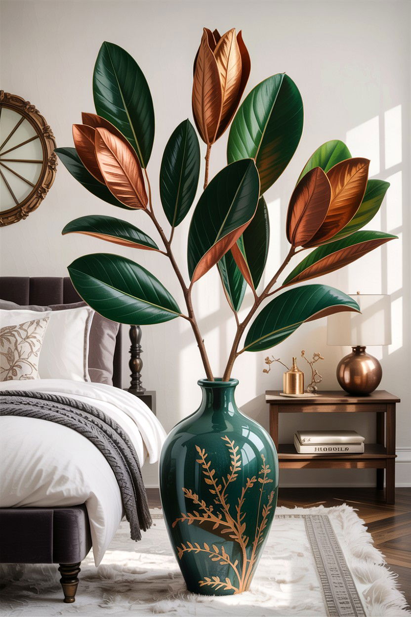 Dried Magnolia Leaf - 30 bedroom dried flowers