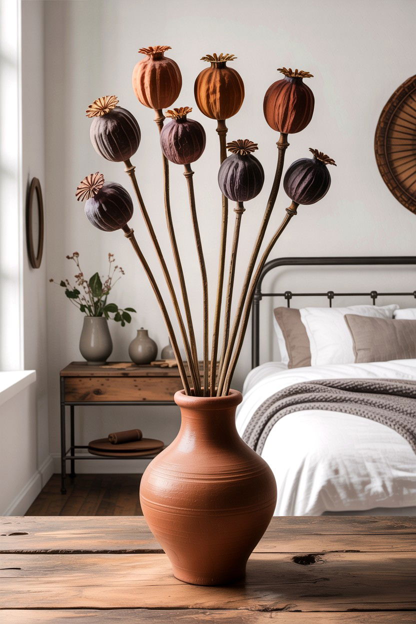 Dried Poppy Pod - 30 bedroom dried flowers