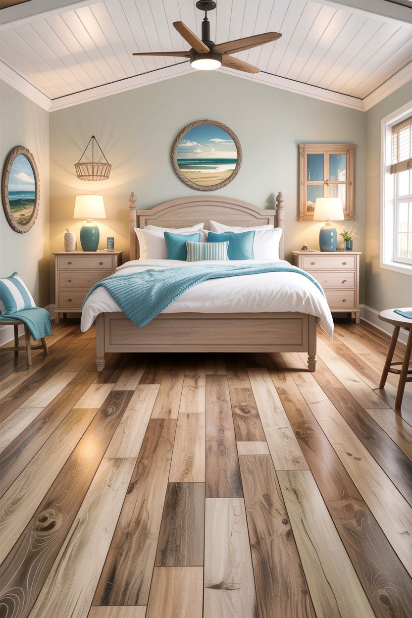 Driftwood Laminate Flooring - 30 bedroom laminate flooring ideas