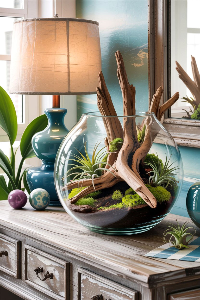 Driftwood terrarium - 30 bedroom terrariums