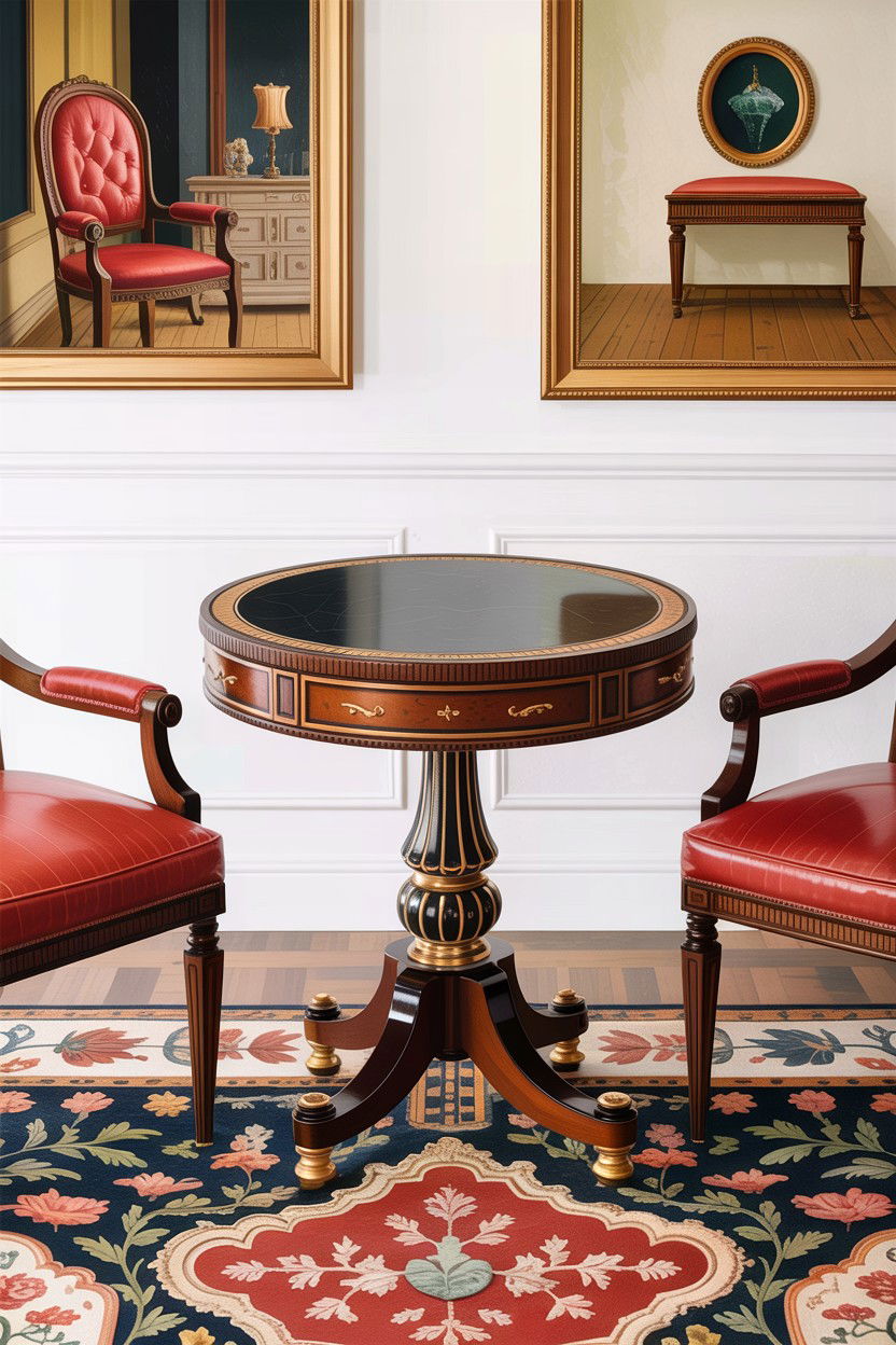 Drum Table - 30 living room English furniture ideas