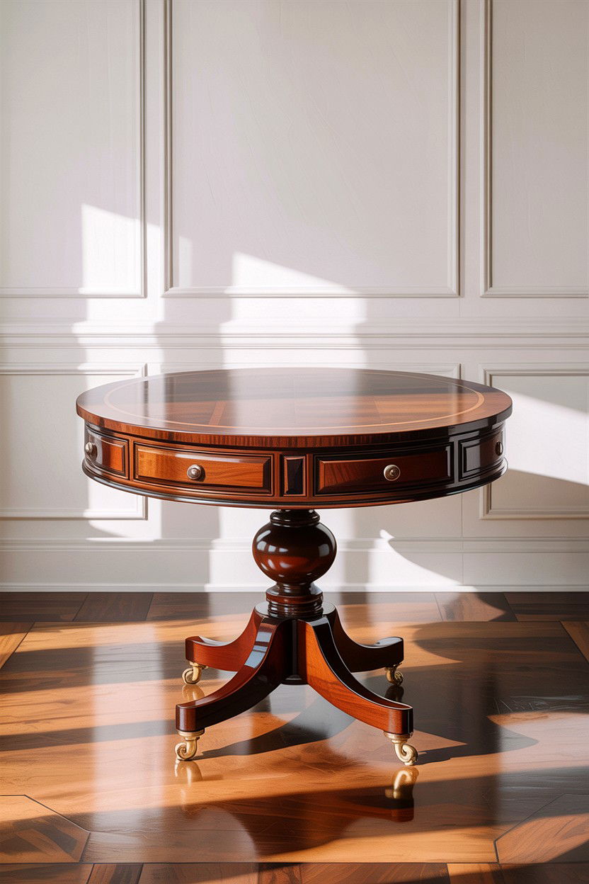 Drum table - 30 living room Georgian furniture ideas