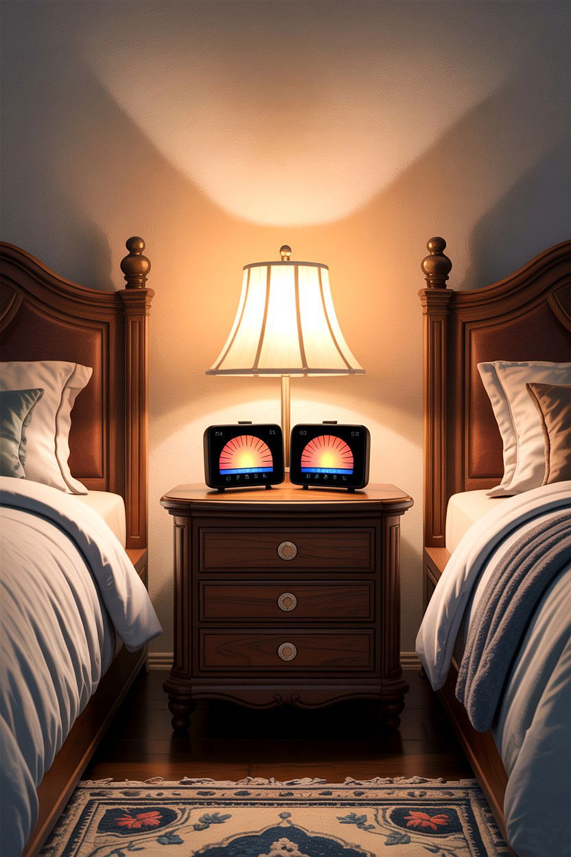 Dual Alarm Sunrise Clock - 30 bedroom sunrise alarm clocks