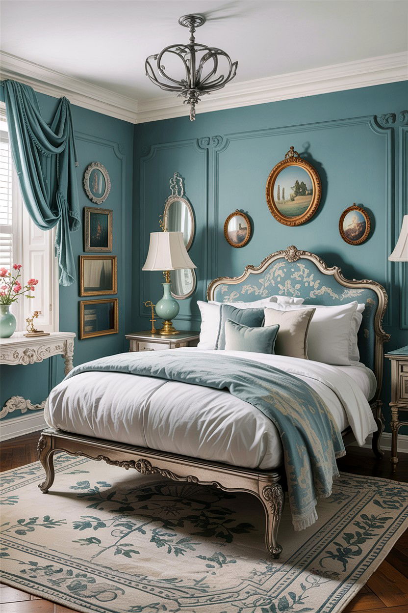 Duck Egg Blue Bedroom - 30 traditional blue bedroom ideas
