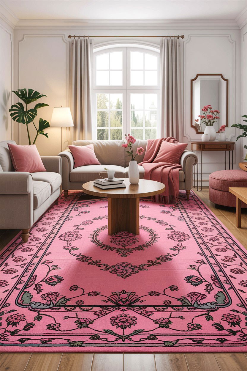 30 Dusty Rose Living Room Ideas for a Soft Elegant Look