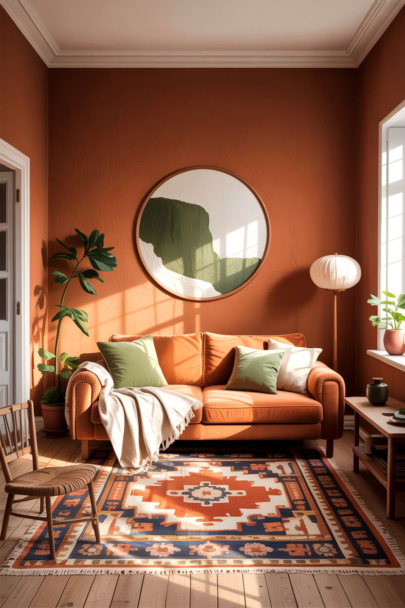 Earth tone living room - 30 apartment living room ideas