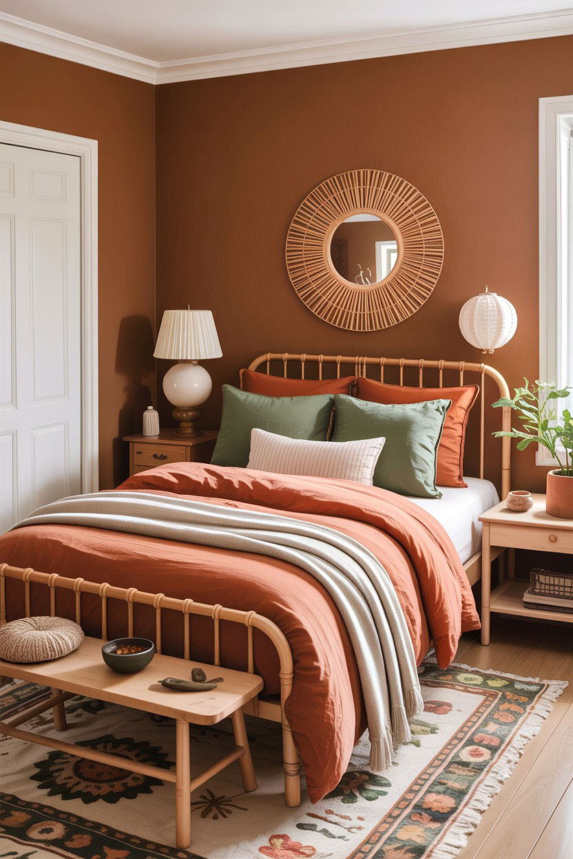 Earthy Tone Bedroom - 30 Scandinavian minimalist bedroom ideas
