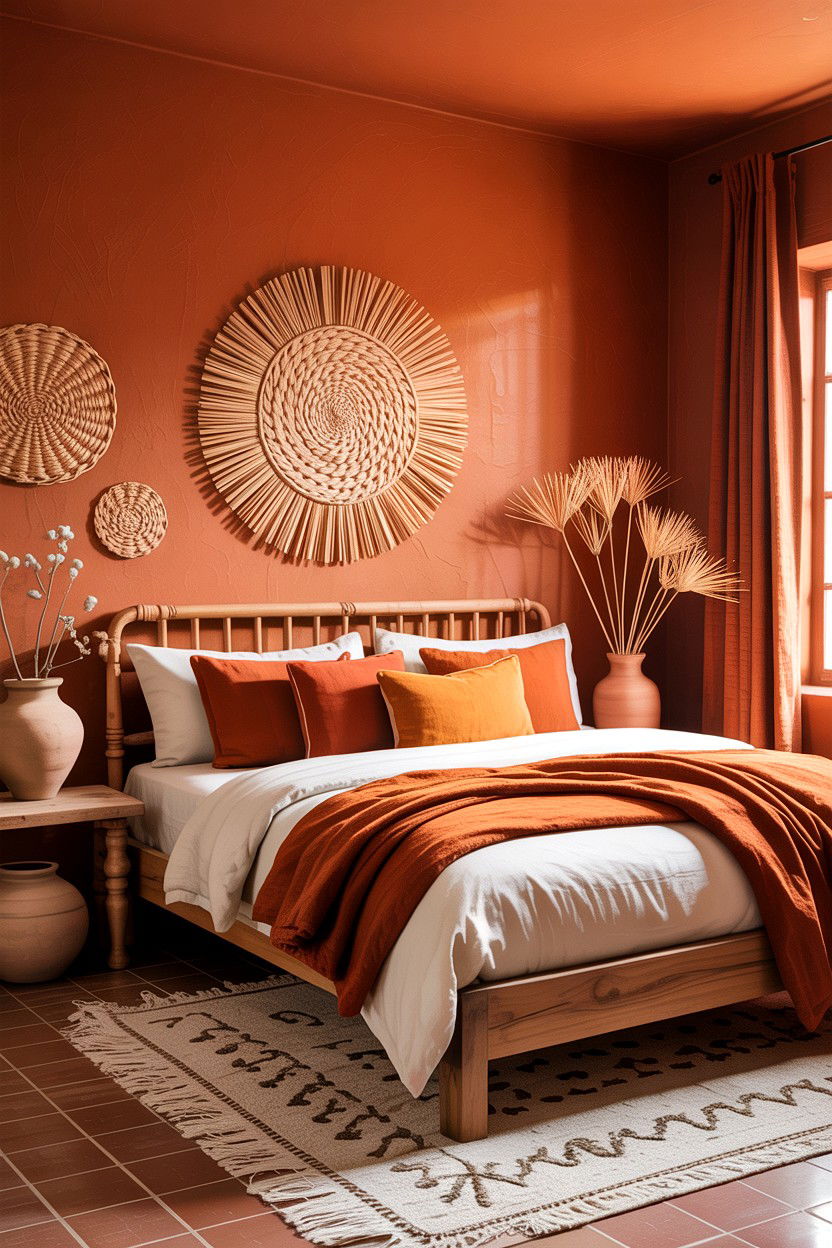 Earthy tone bedroom - 30 bohemian bedroom ideas