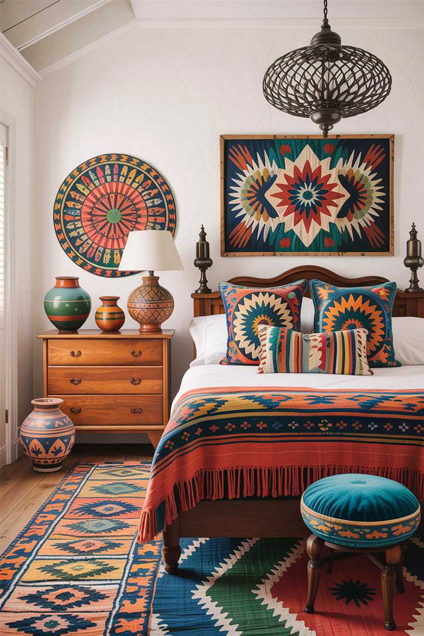Eclectic Southwestern Bedroom - 30 Southwestern bedroom ideas