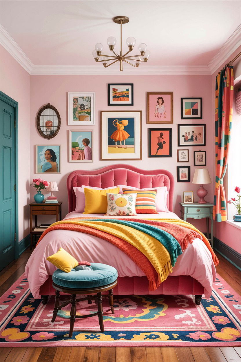 Eclectic Style Bedroom - 30 feminine bedroom ideas