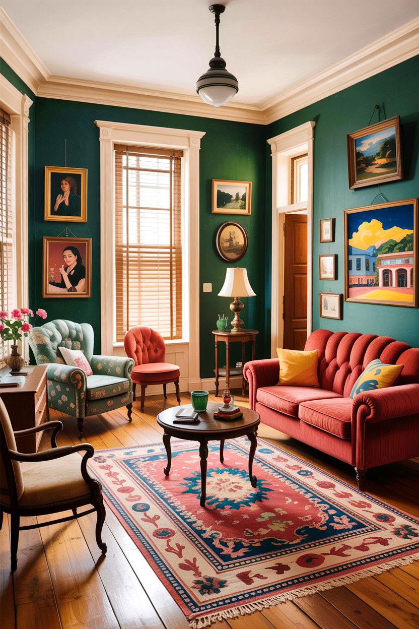 Eclectic historic living room - 30 historic home living room ideas