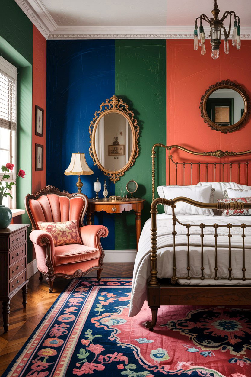 Eclectic vintage bedroom - 30 bohemian bedroom ideas
