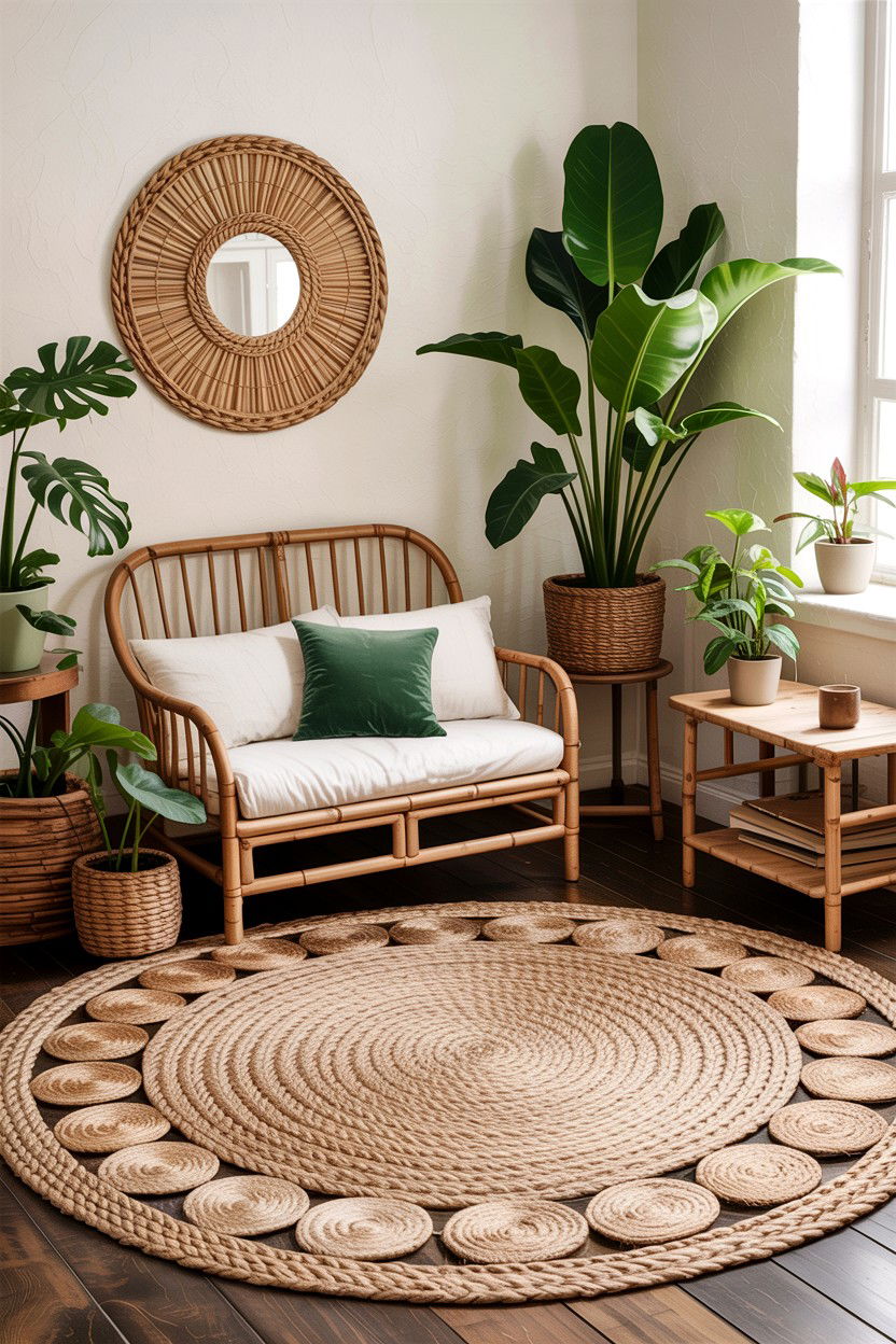 Eco Friendly Jute Rug - 30 bedroom jute rugs