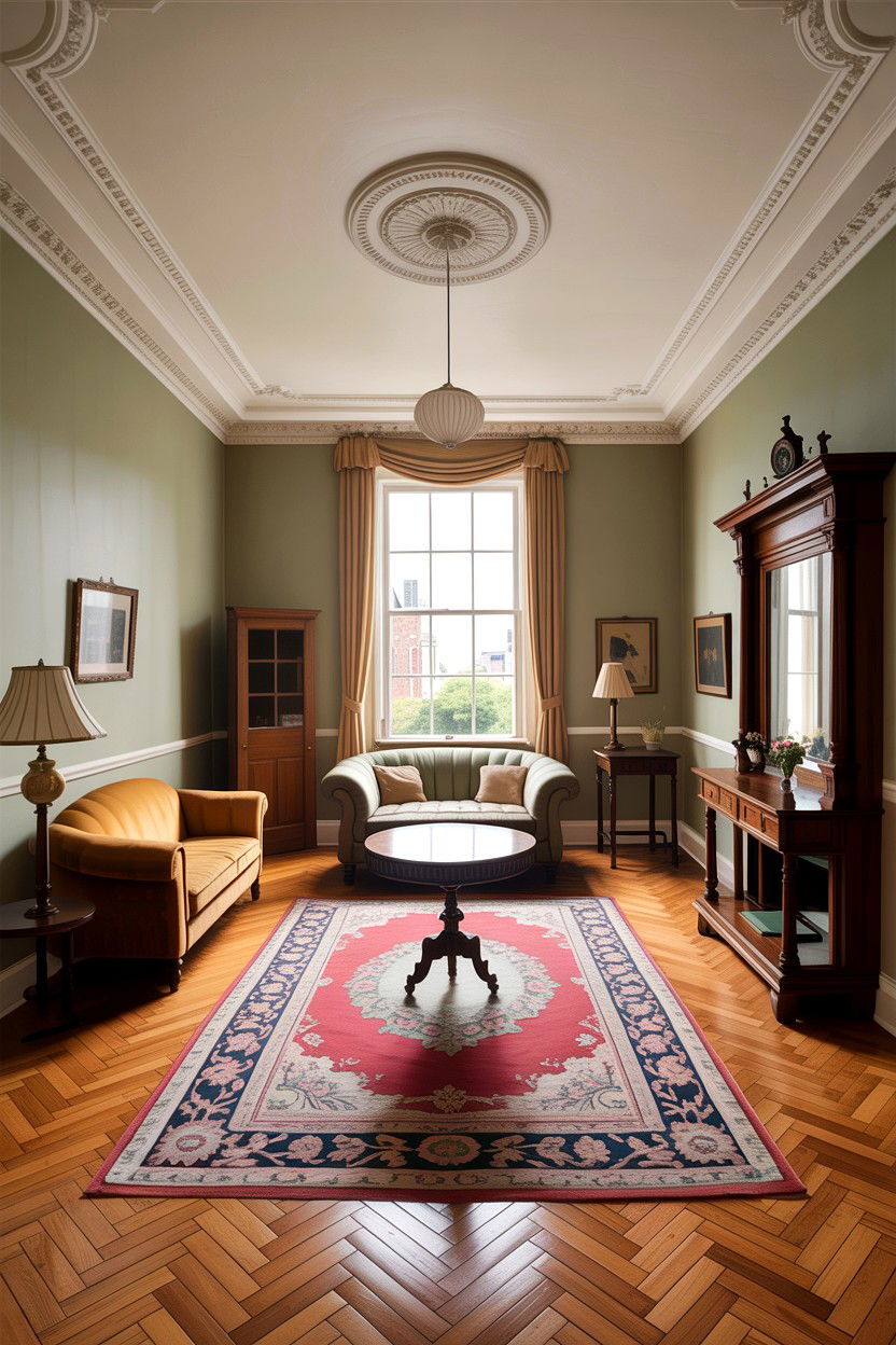 Edwardian living room with period features - 30 Edwardian living room ideas