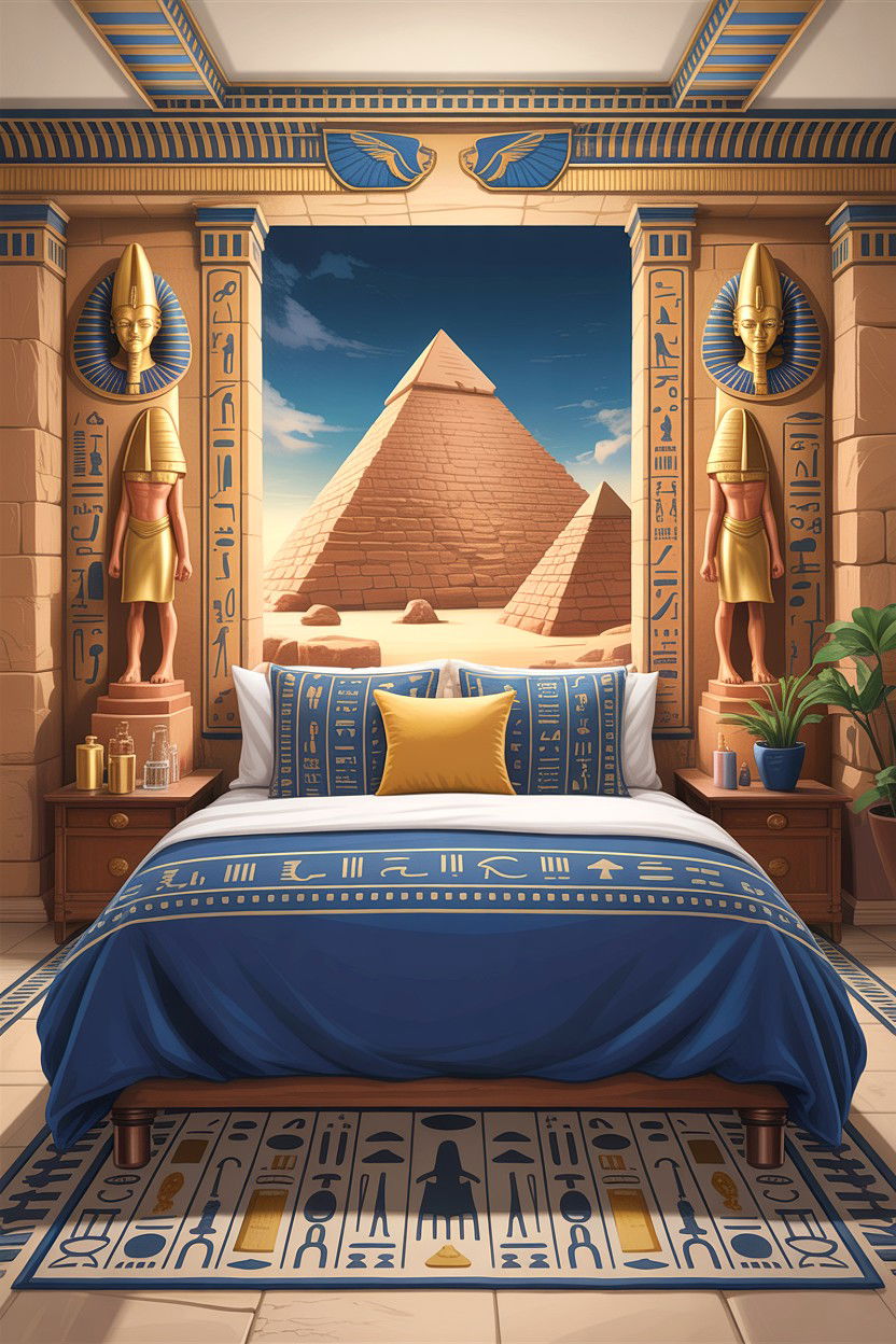 Egypt Theme Bedroom - 30 explorer bedroom ideas