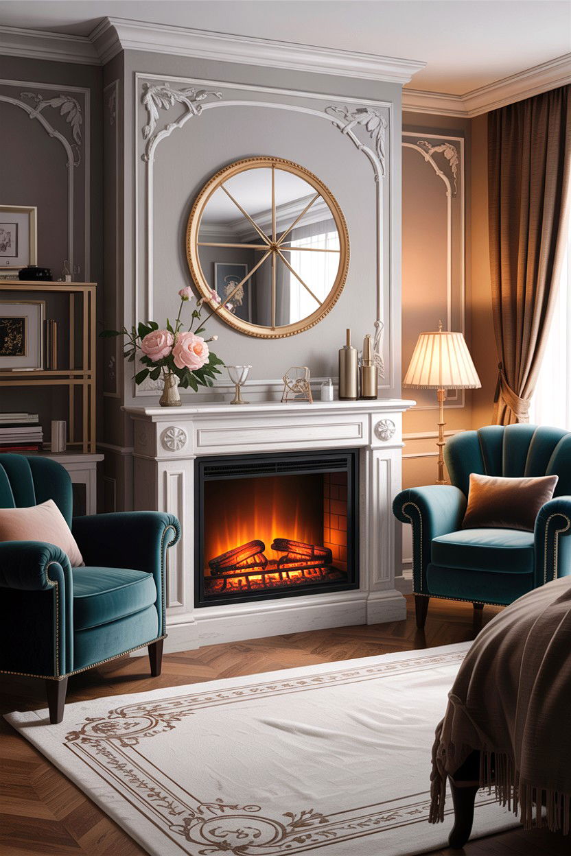 Electric Fireplace Heater - 30 bedroom heaters