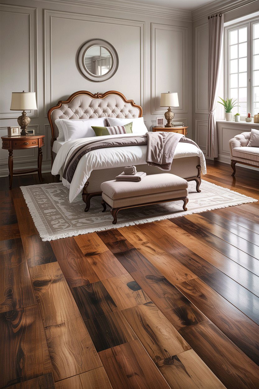 Embossed In Register Laminate Flooring - 30 bedroom laminate flooring ideas