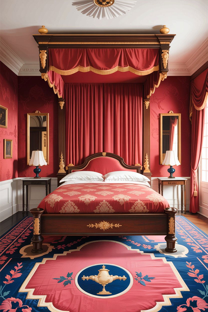 Empire Style Bedroom - 30 antique bedroom ideas