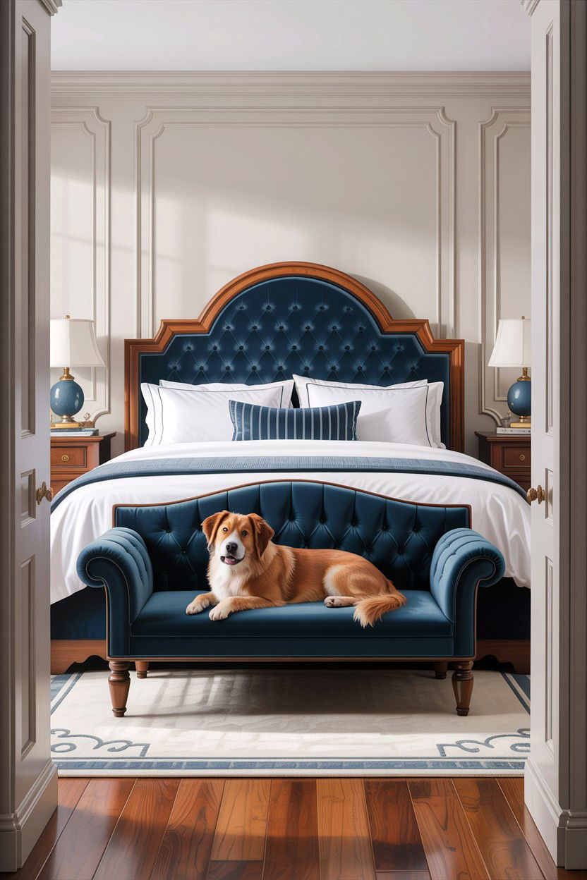 End Of Bed Dog Bench - 30 dog bed bedroom ideas