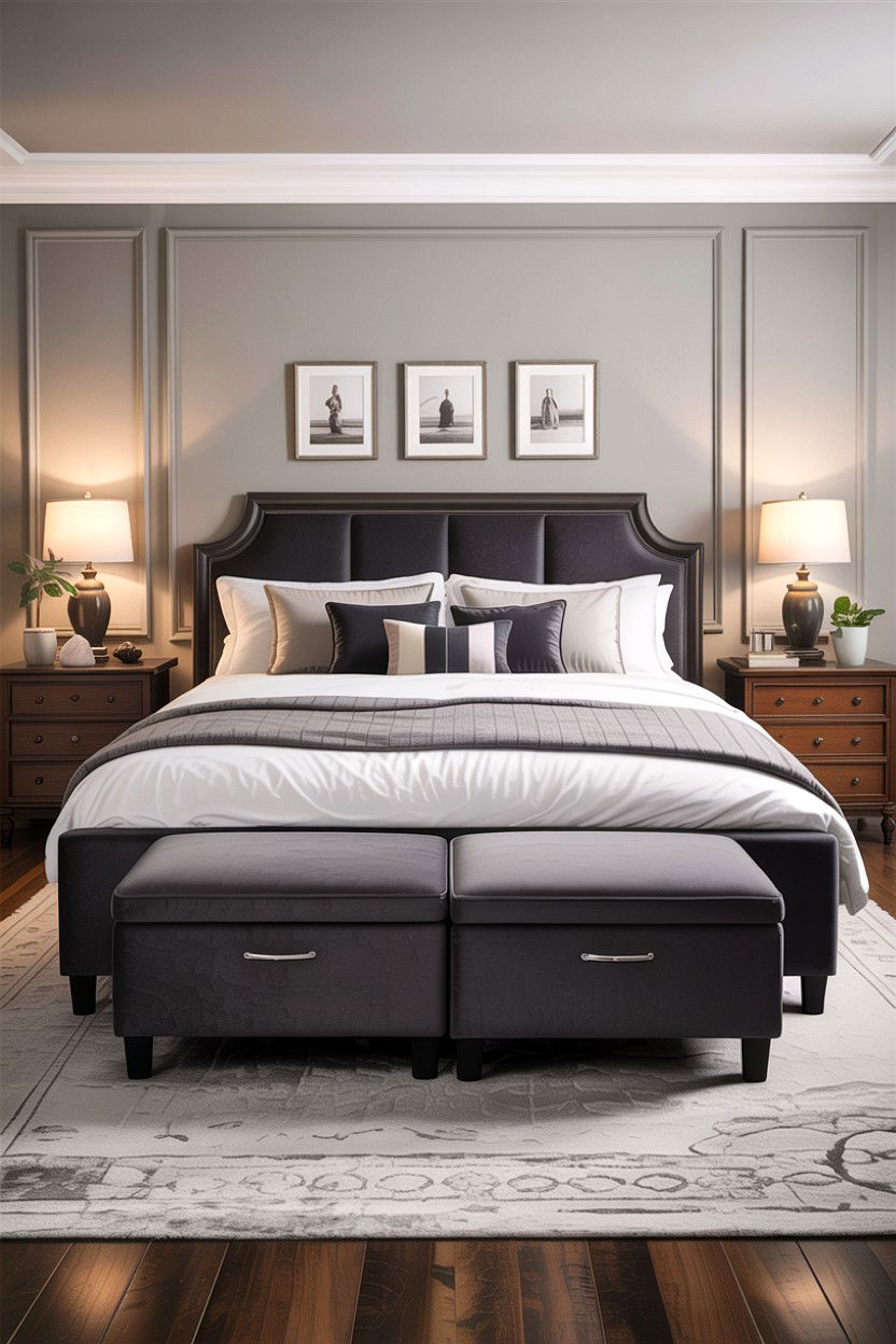 End of bed storage bench - 30 bedroom storage benches