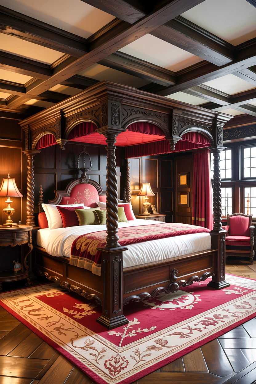 English Tudor Bedroom Suite - 30 bedroom suite ideas