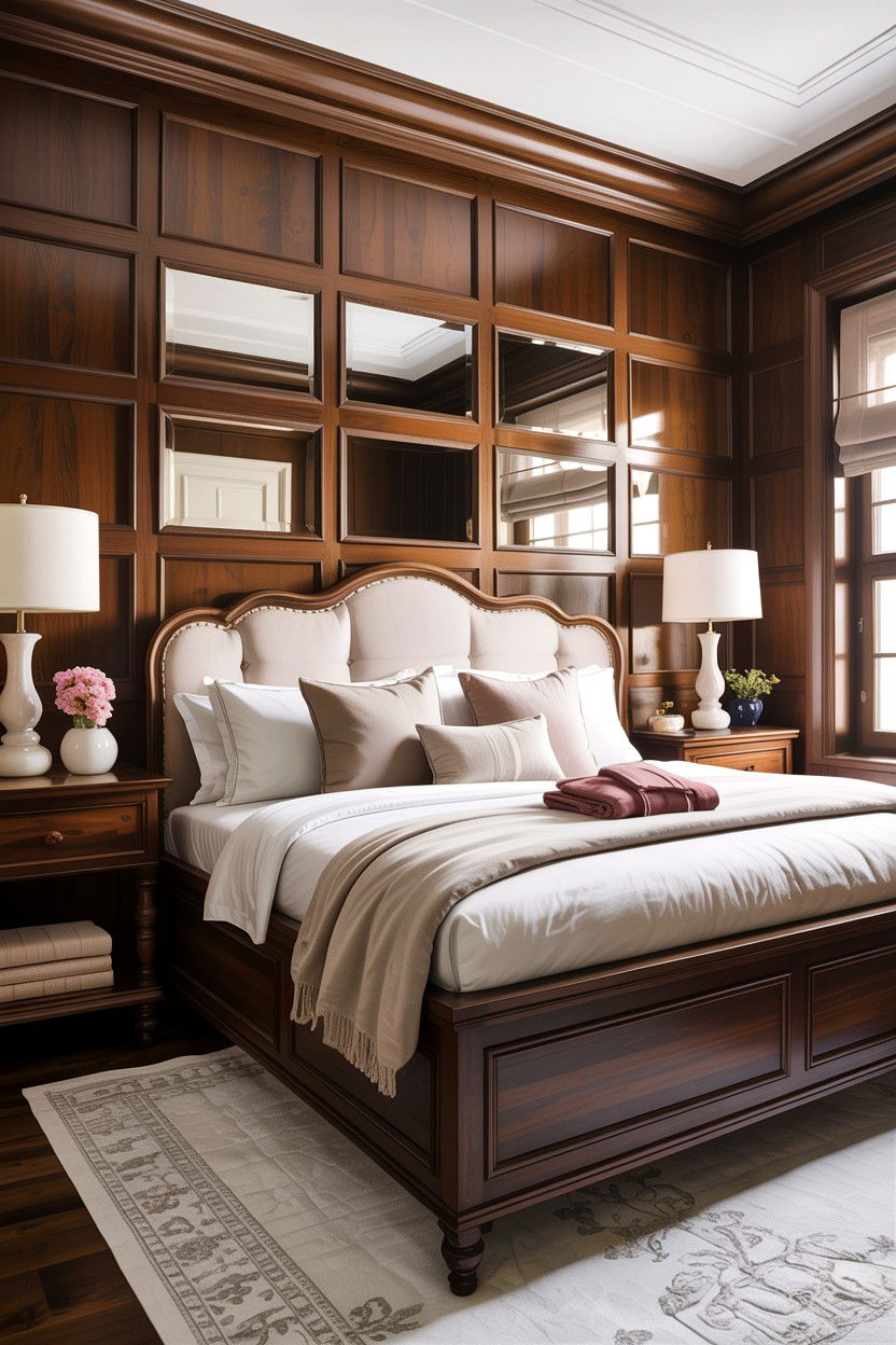 Espresso wood paneling bedroom - 30 espresso bedroom ideas