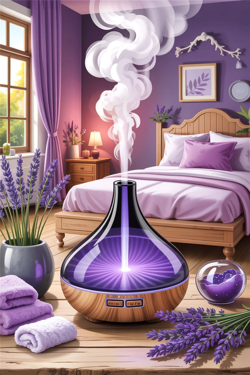 Essential Oil Diffuser Humidifier - 30 bedroom humidifiers