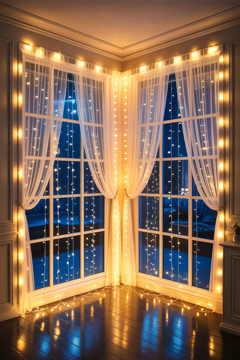Ethereal Fairy Lights Room - 30 fairy tale bedroom ideas