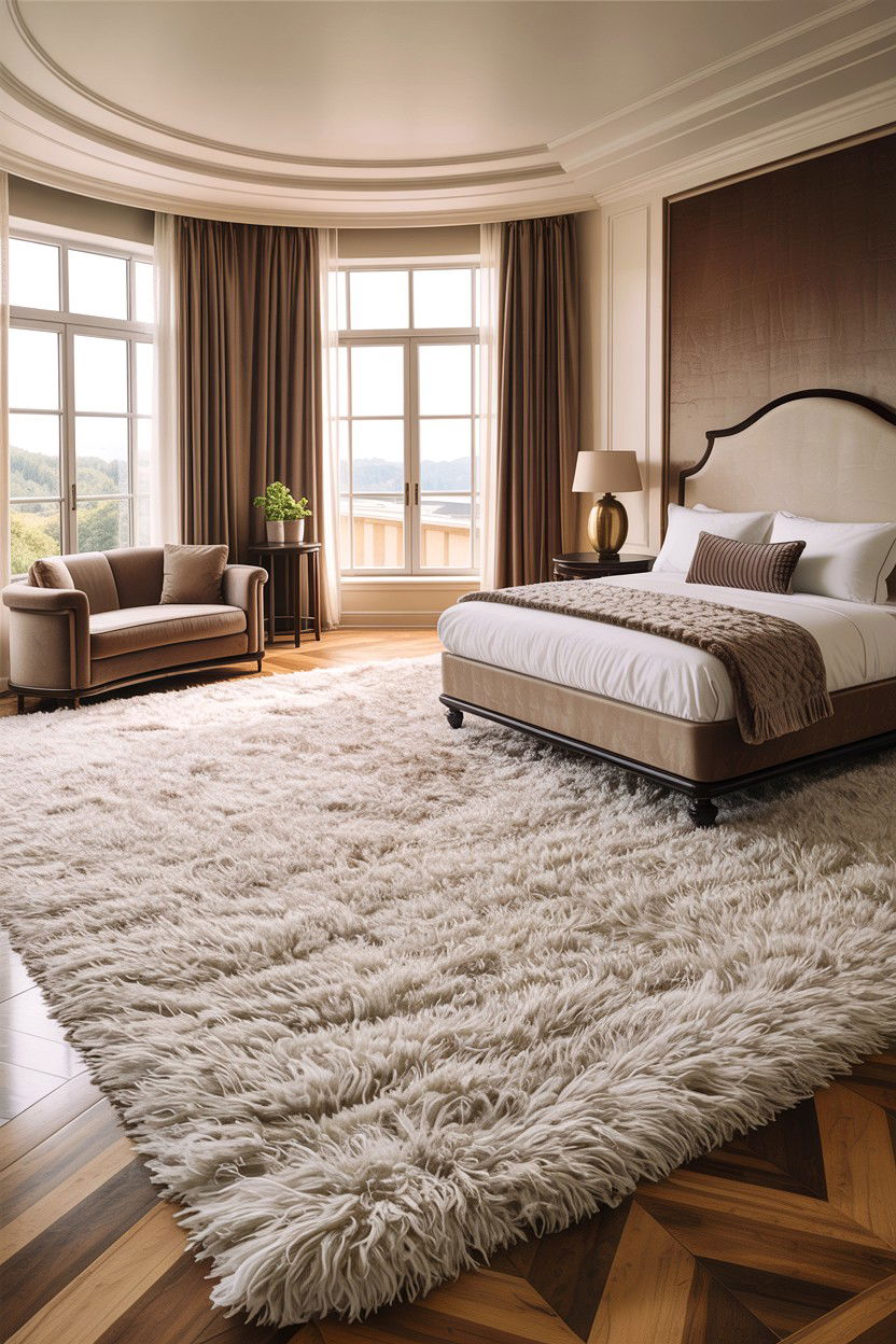 Extra Large Shag Rug - 30 bedroom shag rugs