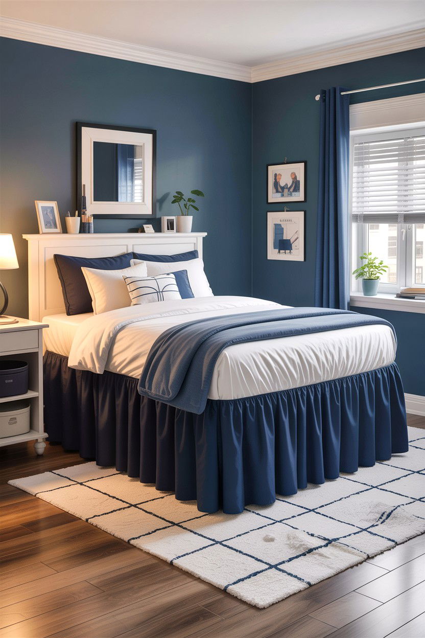 Extra Long Bed Skirt For Dorm - 30 bedroom bed skirts