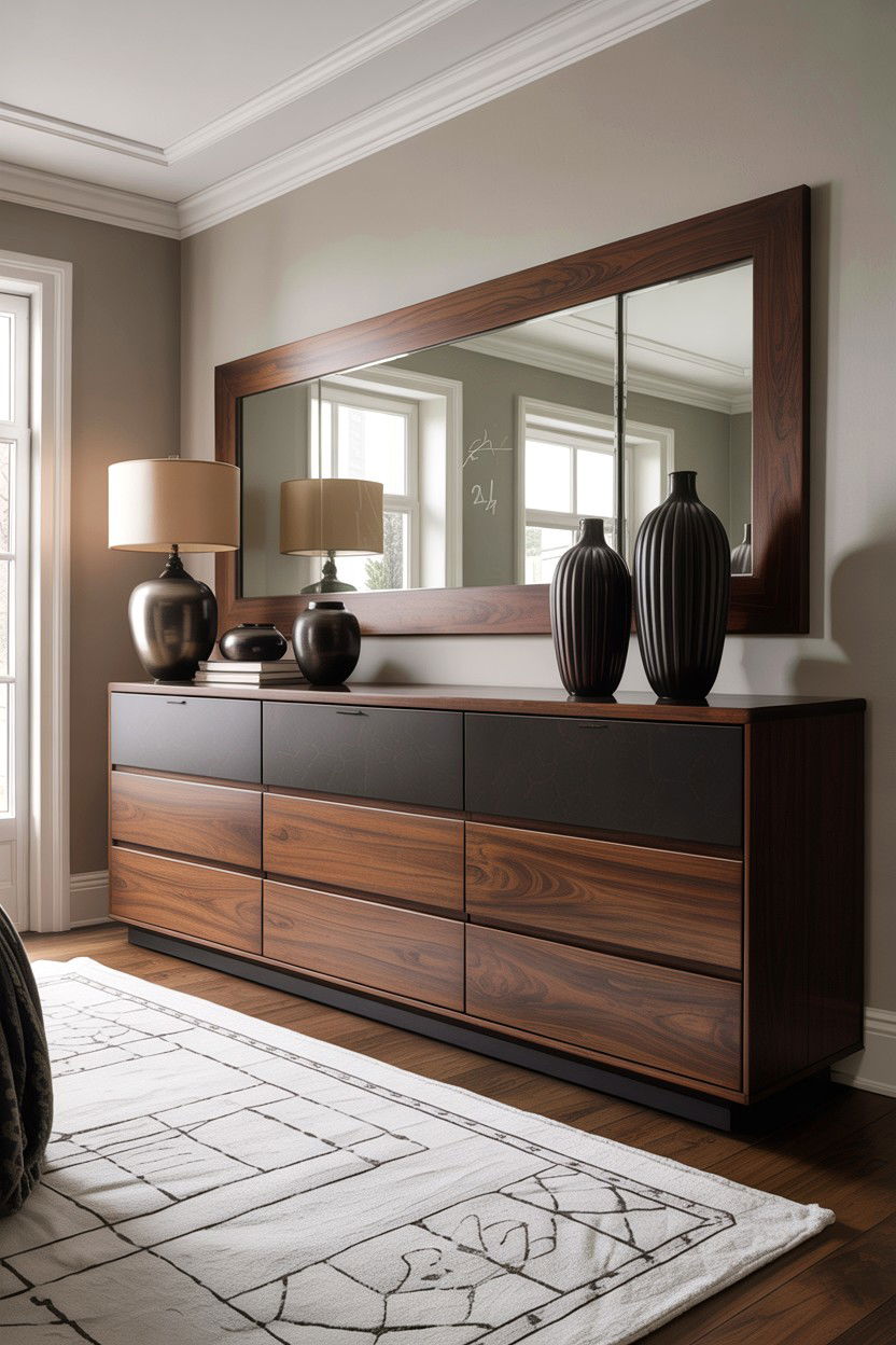 Extra Long Low Profile Dresser - 30 bedroom wide dressers