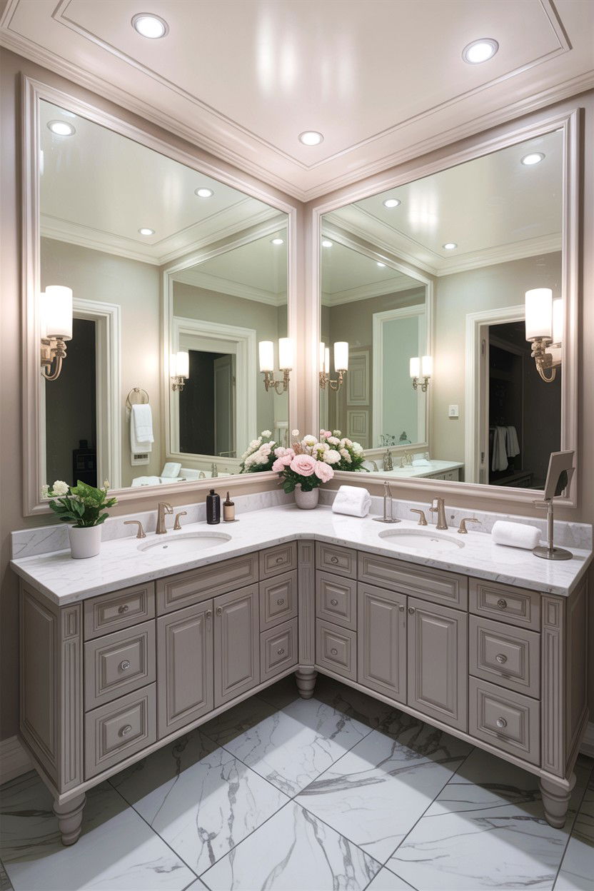 Extra Wide Bathroom Mirror - 30 frameless bathroom mirror ideas