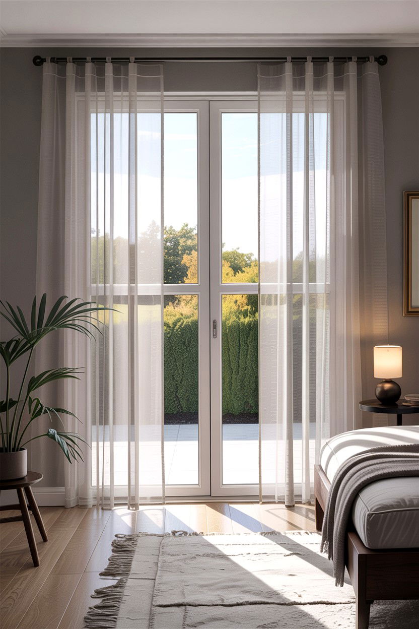 Extra Wide Sheer Curtains - 30 bedroom sheer curtains